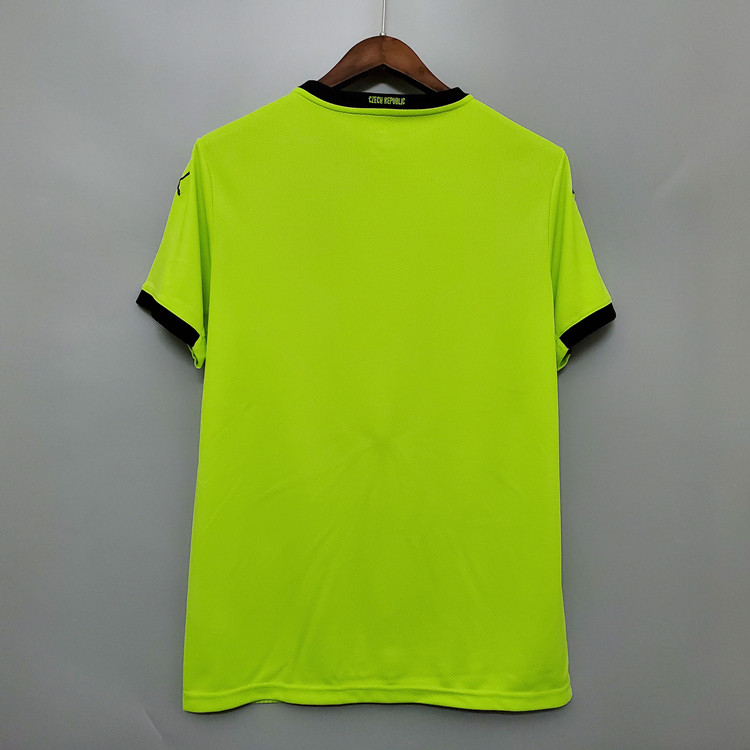 Czech Republic Euro 2020 Away Green Soccer Jersey Football Shirt - Click Image to Close